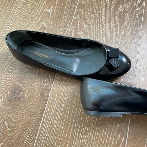 LOUIS VUITTON black flats size 38 - Picture 3 of 13
